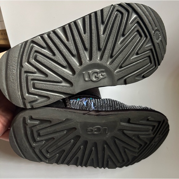 UGG Kids Black and Purple Sequin Boots - Picture 8 of 10